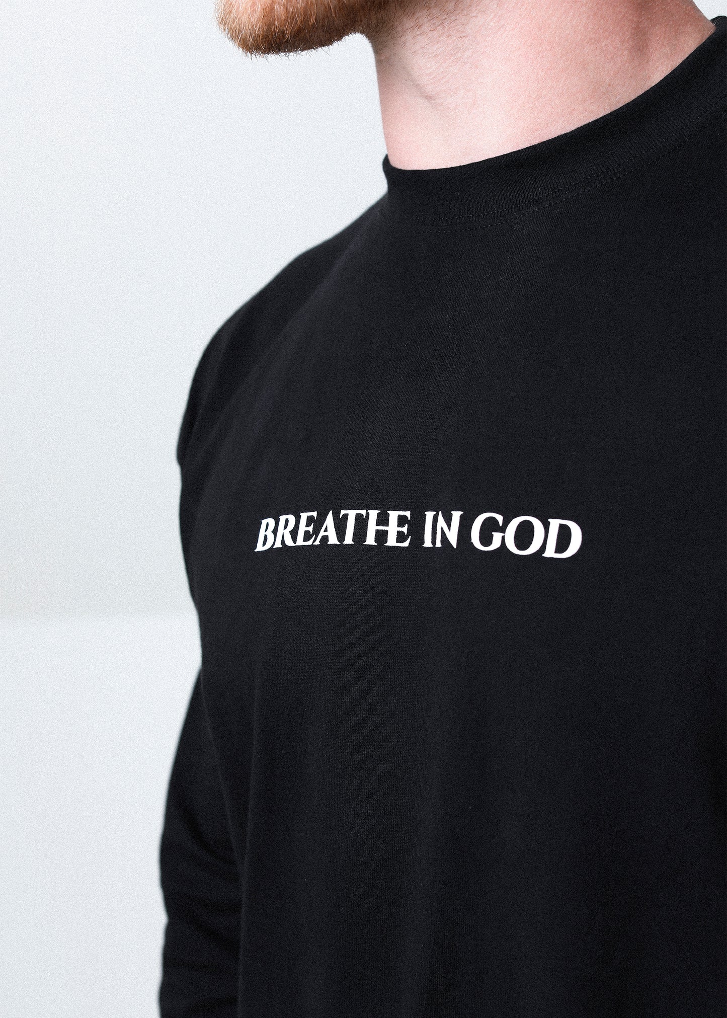 Aidan Hutchinson's Breathe In God LS Tee - Official merchandise from the House of Hutch.