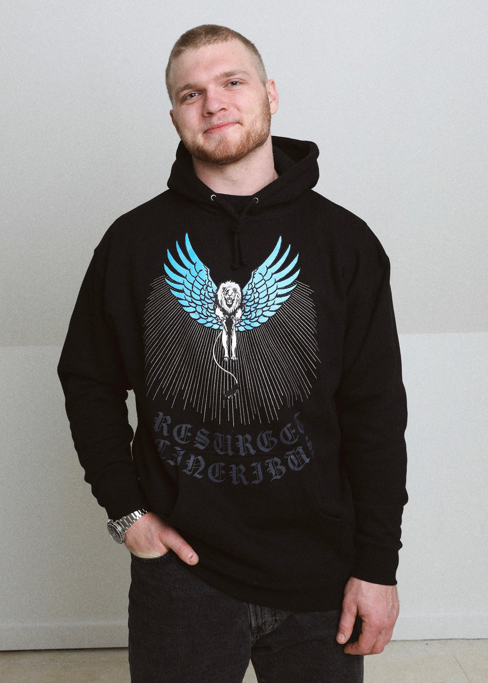 Aidan Hutchinson Detroit Resurget Cineribus Hoodie: The House of Hutch Official Merchandise from Aidan Hutchinson