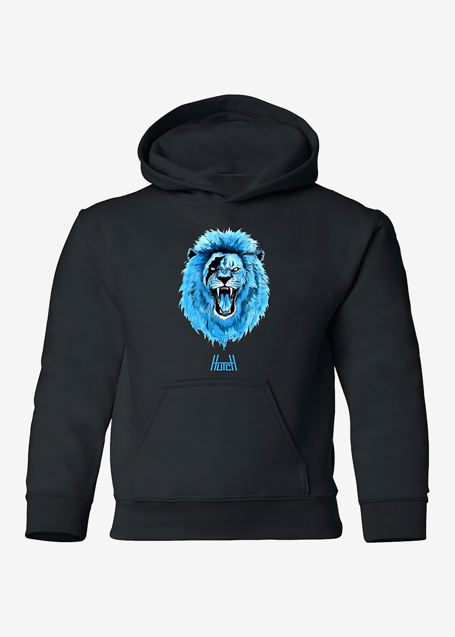 Kids Blue Lion Hoodie