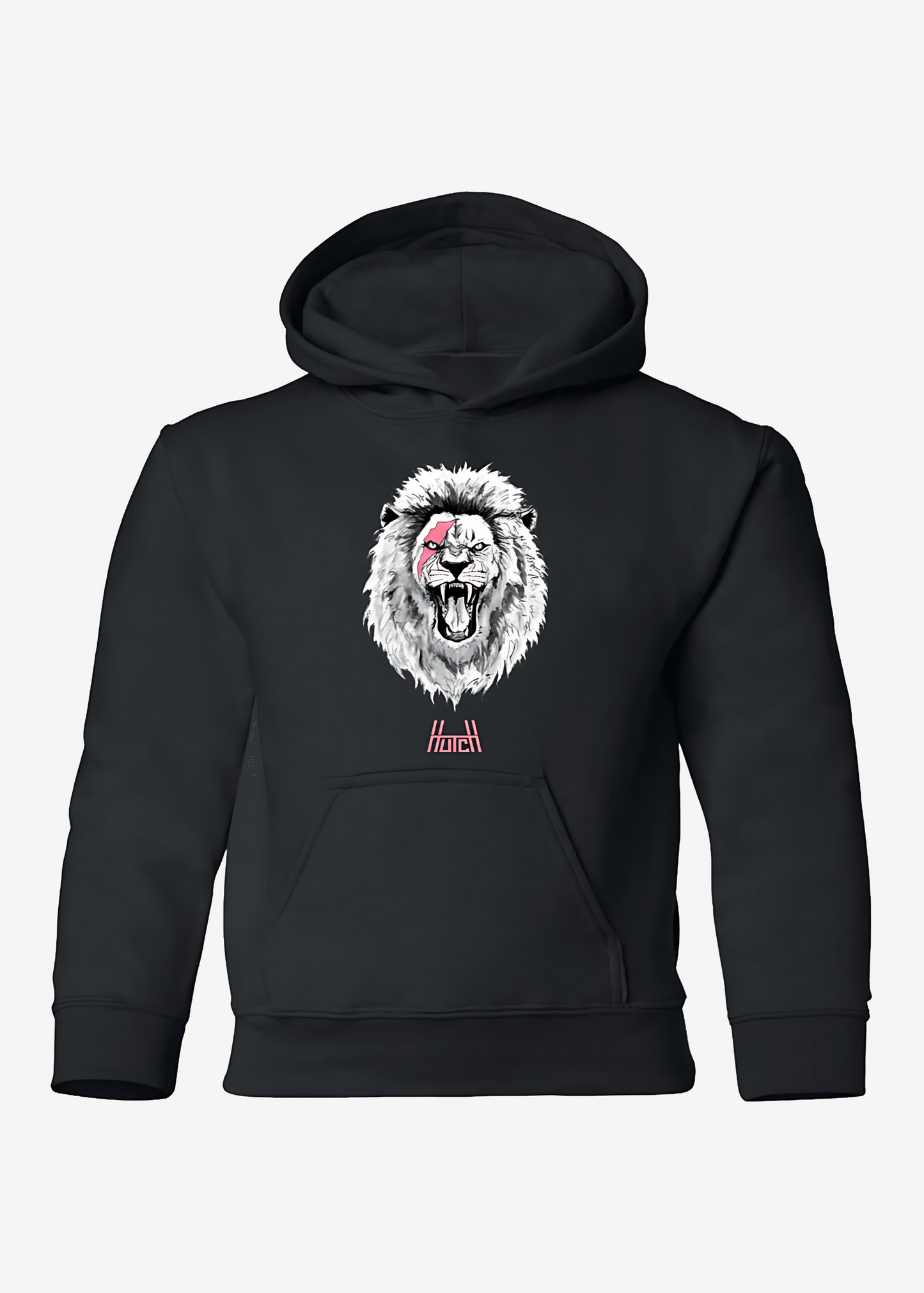 Kids Pink Lion Hoodie