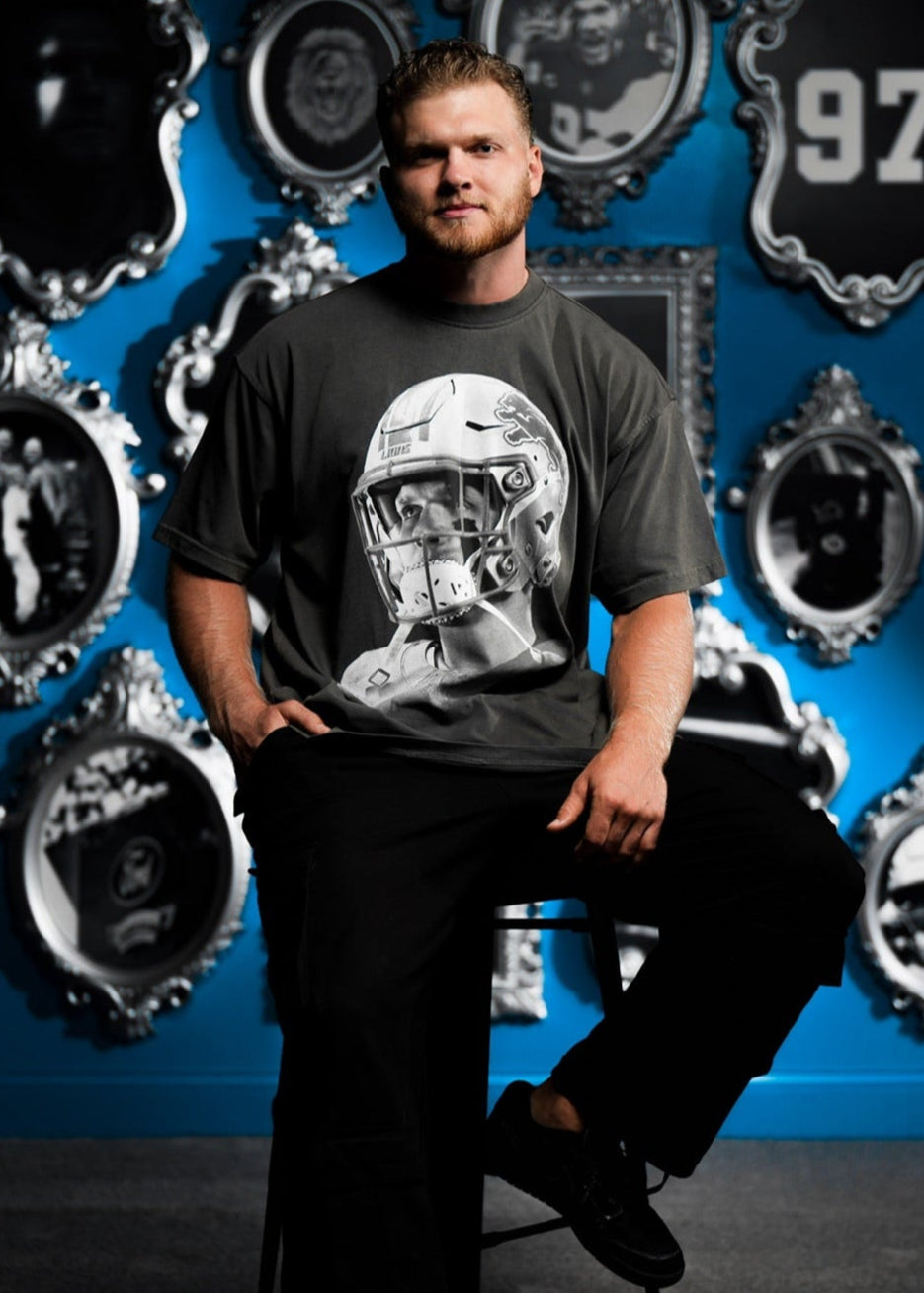 Aidan Hutchinson Detroit Lions NFL Helmet Tshirt