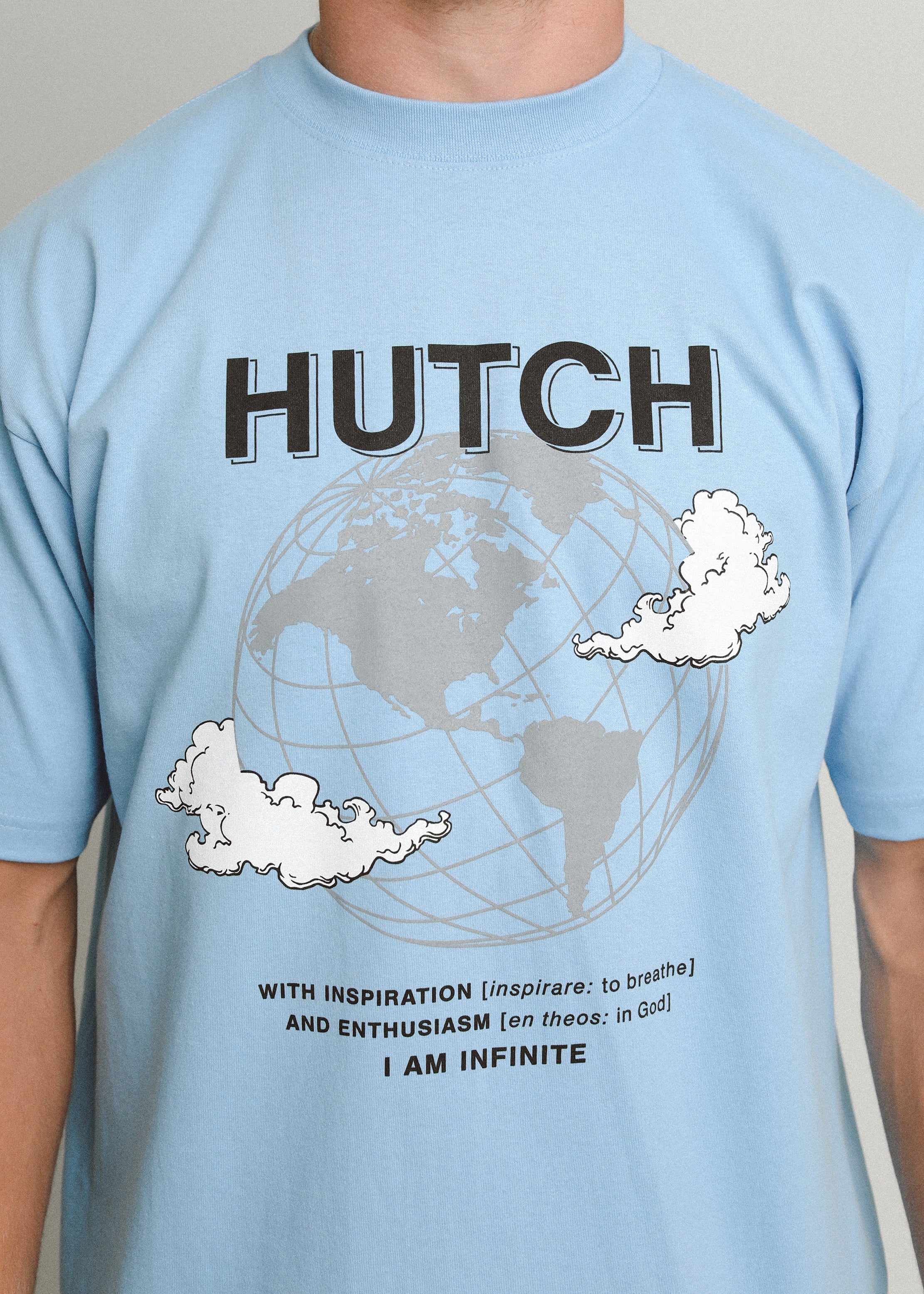 Aidan Hutchinson Blue Global T-Shirt – House of Hutch