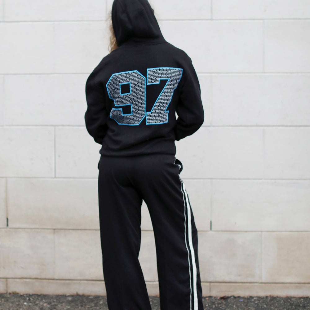 PREMIUM Mantra Jersey Hoodie - Black